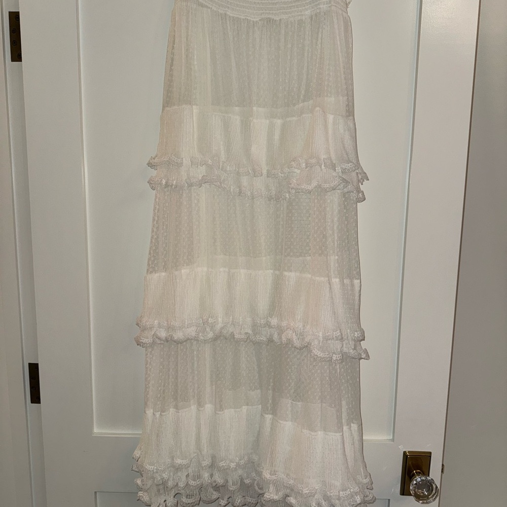 Free People intimately, gorgeous,  lightweight White Tiered Skirt NWT